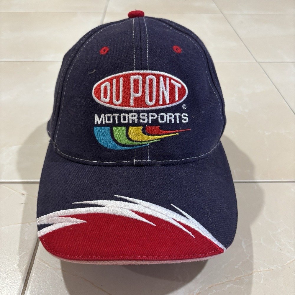 Jeff Gordon #24 Hat Cap Vintage Blue Red Dupont Motorsports Chase Ball Cap